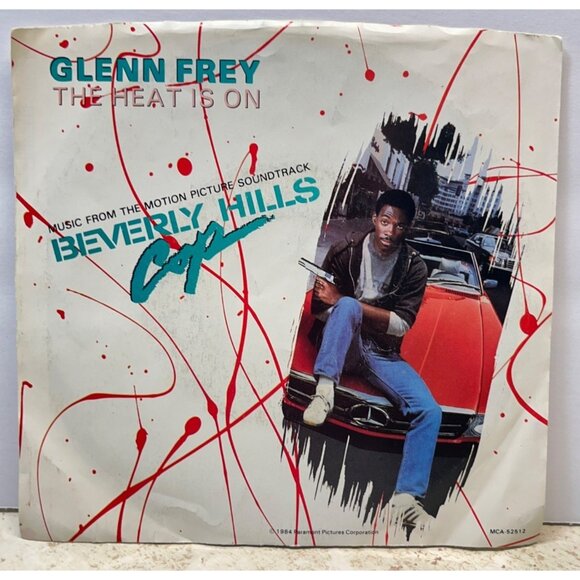 Glenn Frey The Heat is On / Harold Faltermeyer Shoot Out 45 Beverly Hills Cop - Picture 2 of 8